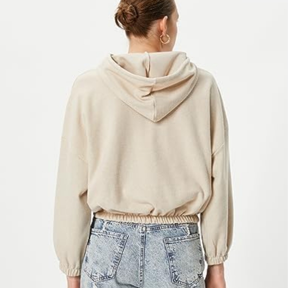 ZARA TAN HOODIE SIZE SMALL